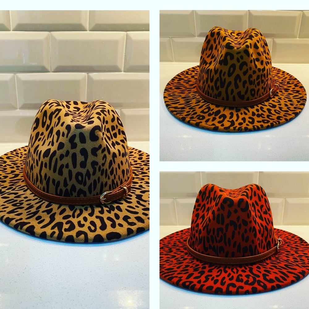 Animal Print Fedora
